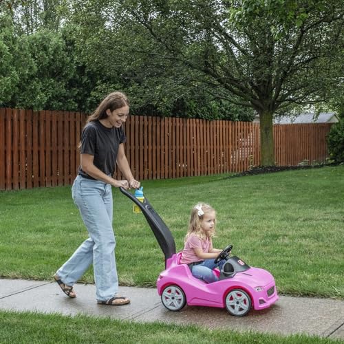 Image of Step2 Whisper Ride Cruiser Kids Push Car, Ride On Toy, Stroller Substitute, Includes Seat Belt & Horn, Made of Durable Plastic, Max Weight 50 lbs., For Toddlers 1.5-4 Years Old, Pink