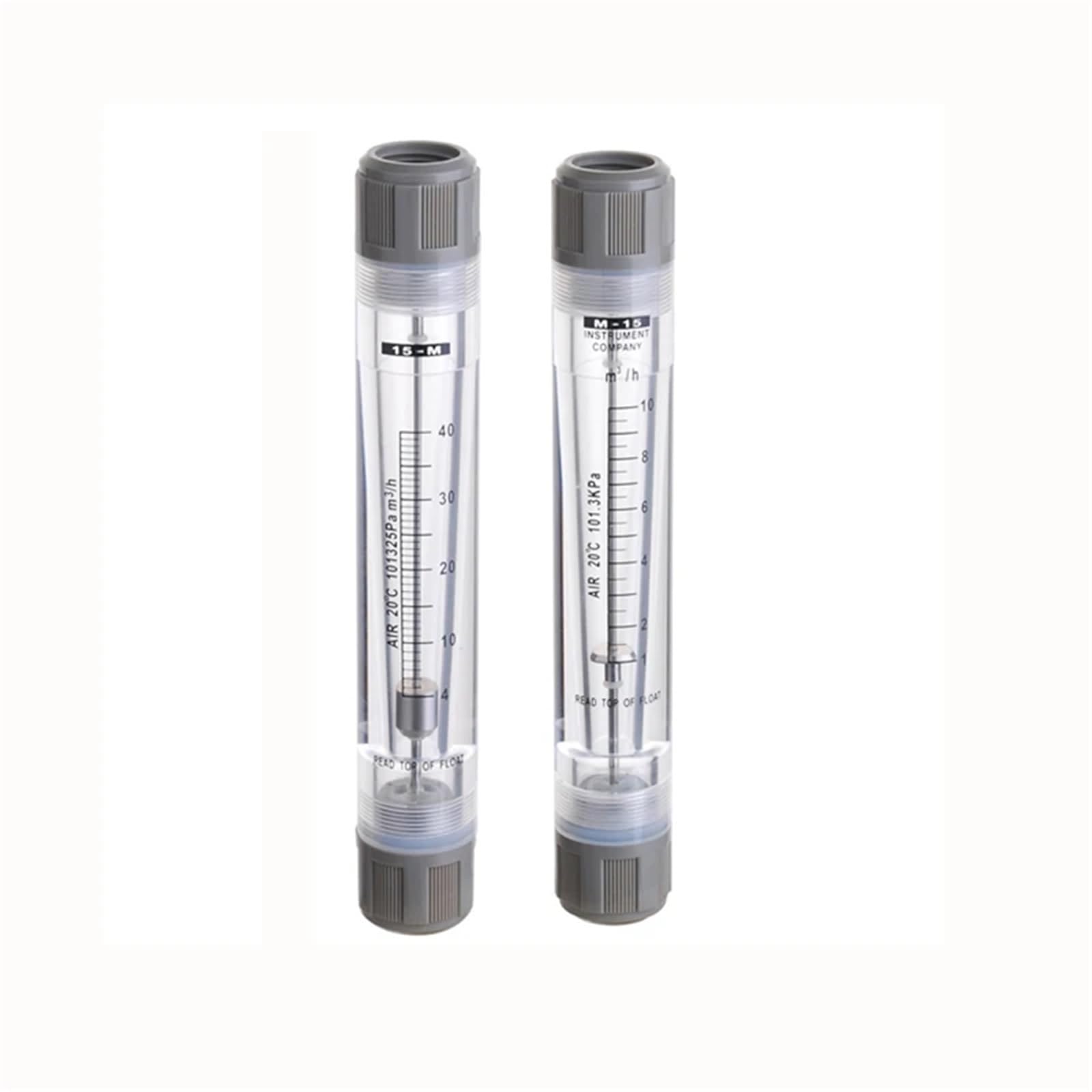 Rangos 0,4-40 m3/h 1/2" BSPT hembra PMMA caudalímetro de gas medidor de flujo de aire rotámetro LZM-15G(1.6-16 m3 per hour)