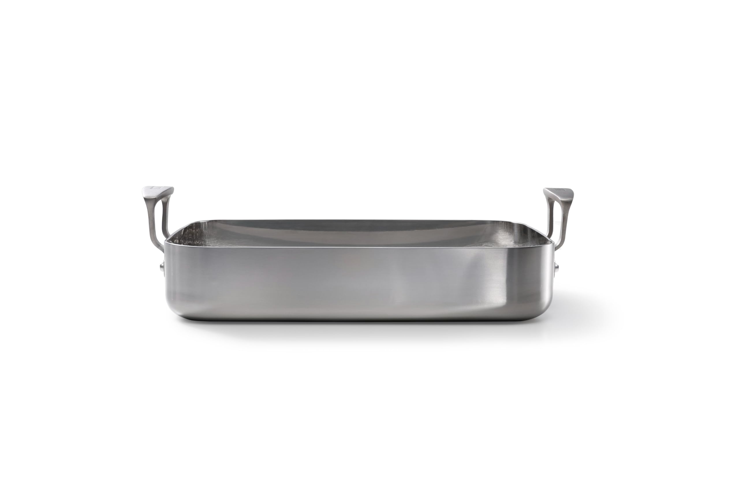 SKOTTSBERG Edelstahl Bräter mit Rost - 35x25 cm – PFAS‑frei, spülmaschinenfest - für Induktion, Gas, Ceran & Backofen
