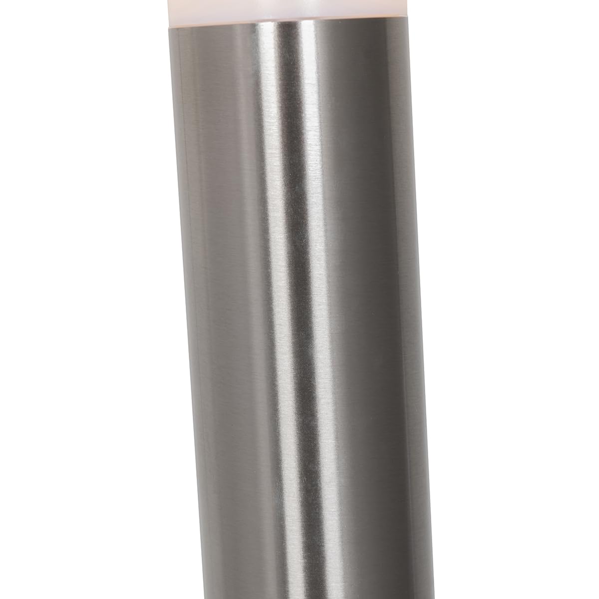 Qazqa Moderno Lámpara de poste moderna para exteriores de acero con opalino 80 cm IP44 - Rox Acero/Plástico Alargada Adecuado para LED Max. 1 x 20 Watt