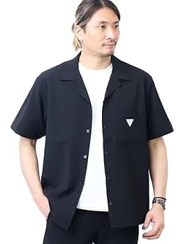 Amazon.co.jp: [エドウィン] F.L.E 半袖 オープンカラーシャツ
