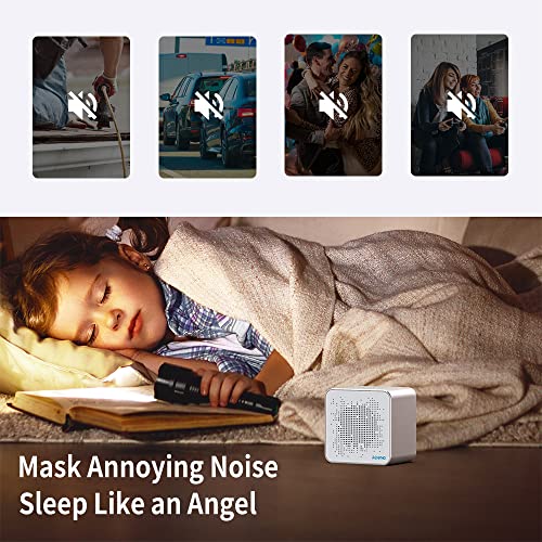 White Noise Machine, RENPHO Sound Machine for Sleeping Baby/Adult with 36 Soothing Natural Sounds, Timer&Memory Functions, Privacy Noise Cancelling for Office, Portable for Nursery Home Travel - Image 5