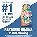 Drano Dual-Force Foamer Drain Clog Remover and Cleaner for Shower or Sink Drains, Unclogs and Removes Sources of Odor, 17 Fl Oz
