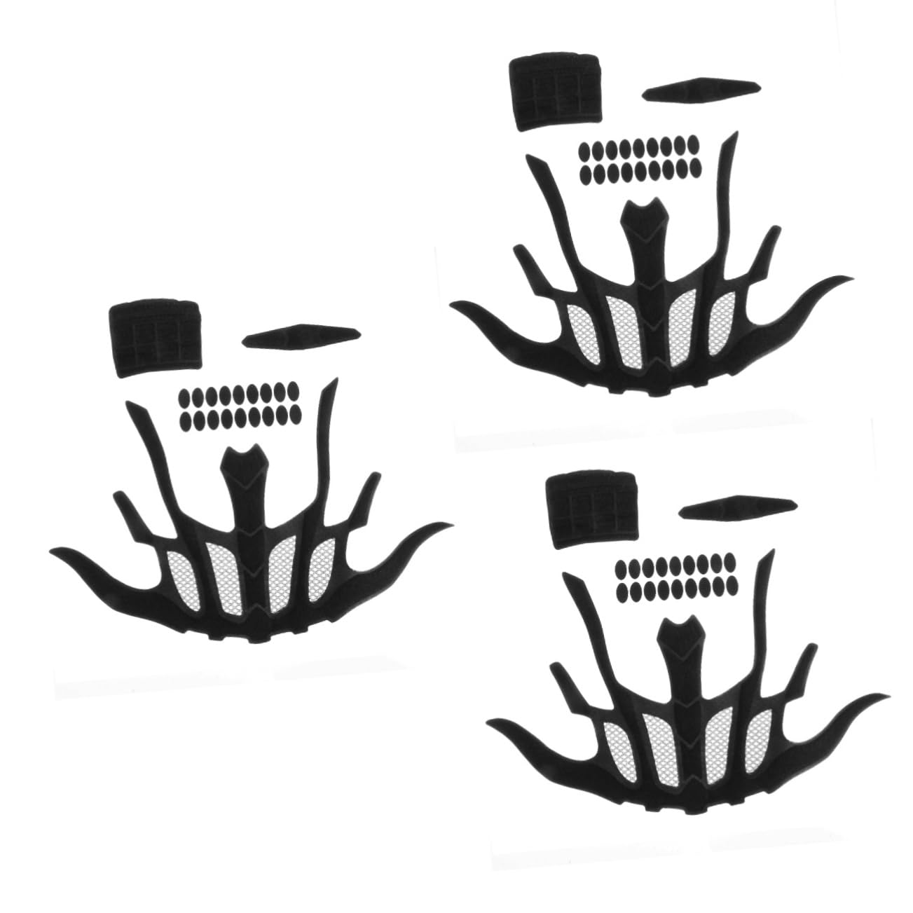 BESPORTBLE 3sets Cycling Helmet Pad Lightweight Damping Sponge Cushion for Sweat Absorption Ergonomic Comfort Pads Adhesive Dots for Biking Motorcycling