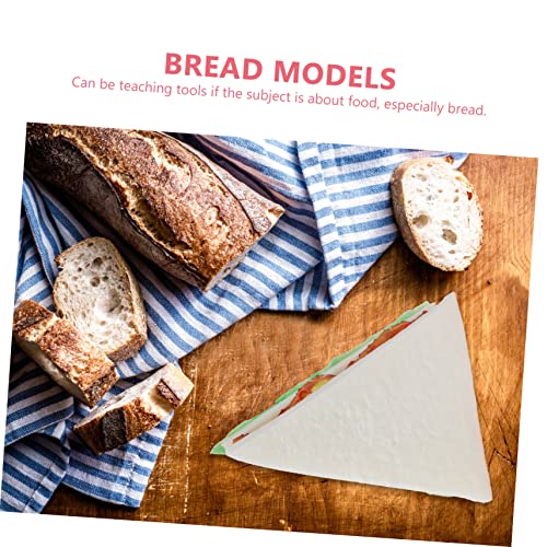 jojofuny 4 Peças De Pão Simulado Sanduíche Brinquedos De Pão Cupcake Decoração De Pão Artificial Tor