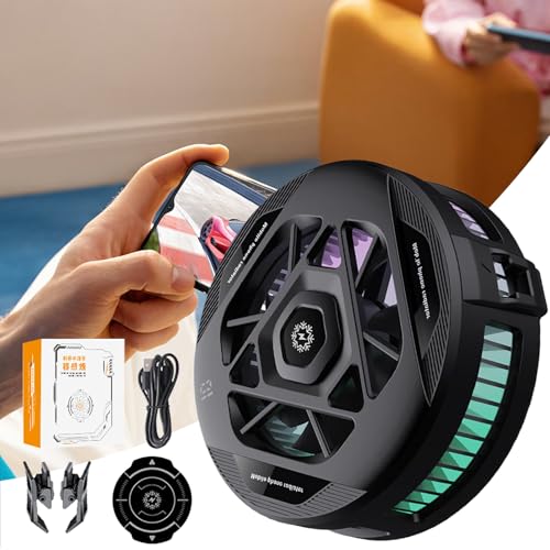 Disipador de calor electrónico: accesorio universal, ventilador de enfriamiento rápido, módulo de reducción térmica , componente externo silencioso | Pieza estabilizadora de rendimiento portáti - imagen 9