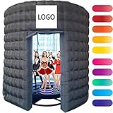 360 Inflatable Photo Booth 118inch/148 inch/158inch Inflatable Photo Booth LED Color Changing Customized Logo for 360 Photo Booth Machines Show Parties Wedding Photography