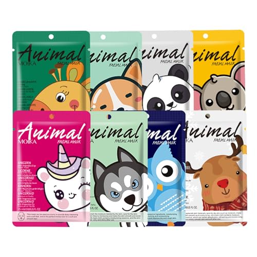 Sheet Mask Face Mask Skin Care - 9PCS Pamper Gifts for Women - Hydrating Moisturizing Face Mask Set - Deep Cleansing Pores Skin Care for Teenage Girls - Face Masks Skincare for All Skin Types(Set A)