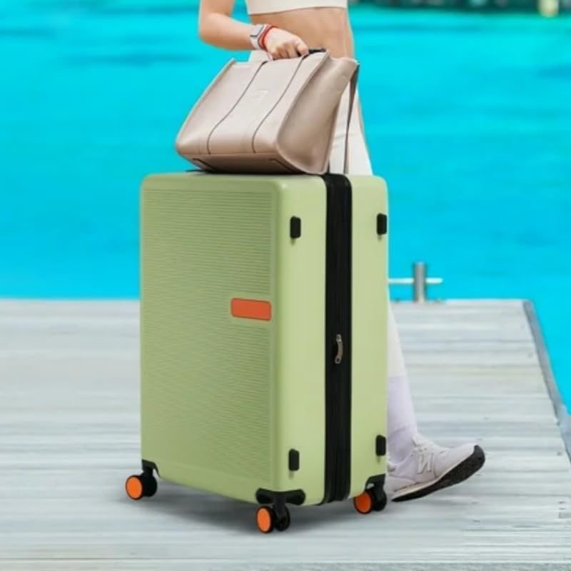 28-Inch Hardshell Luggage with TSA Lock, Mint Green, Expandable Suitcase, 360° Spinner Wheels, 28.7x18.5x12.2 Inches2