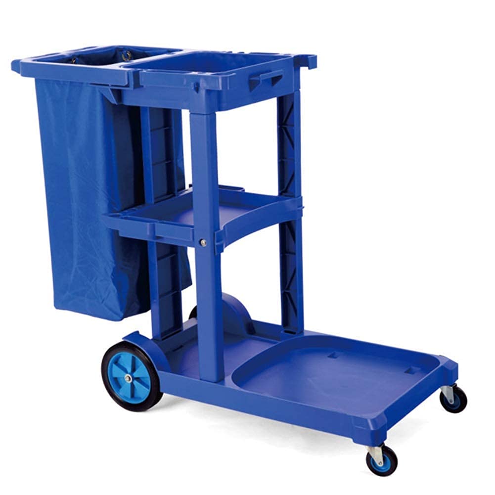 Carrello Portaoggetti Multifunzionale, Carrelli, Carrello Portavivande Carrello per Pulizie con Rotelle per Ospitalità, Hotel, Ristorante Industriale - Carrello per Pulizie Bidello Commerciale