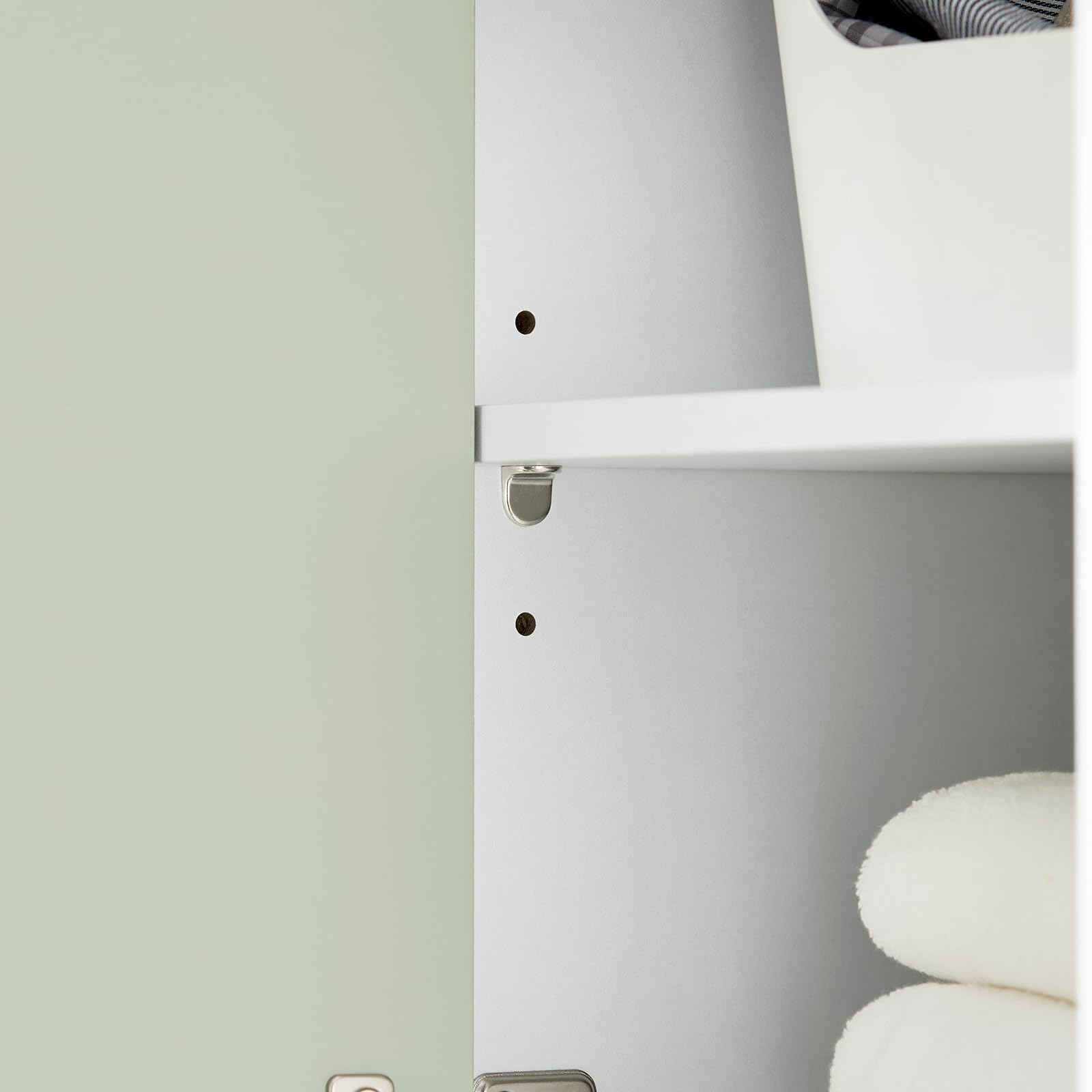 SoBuy Mobile Alto Bagno Salvaspazio con Sacco Portabiancheria