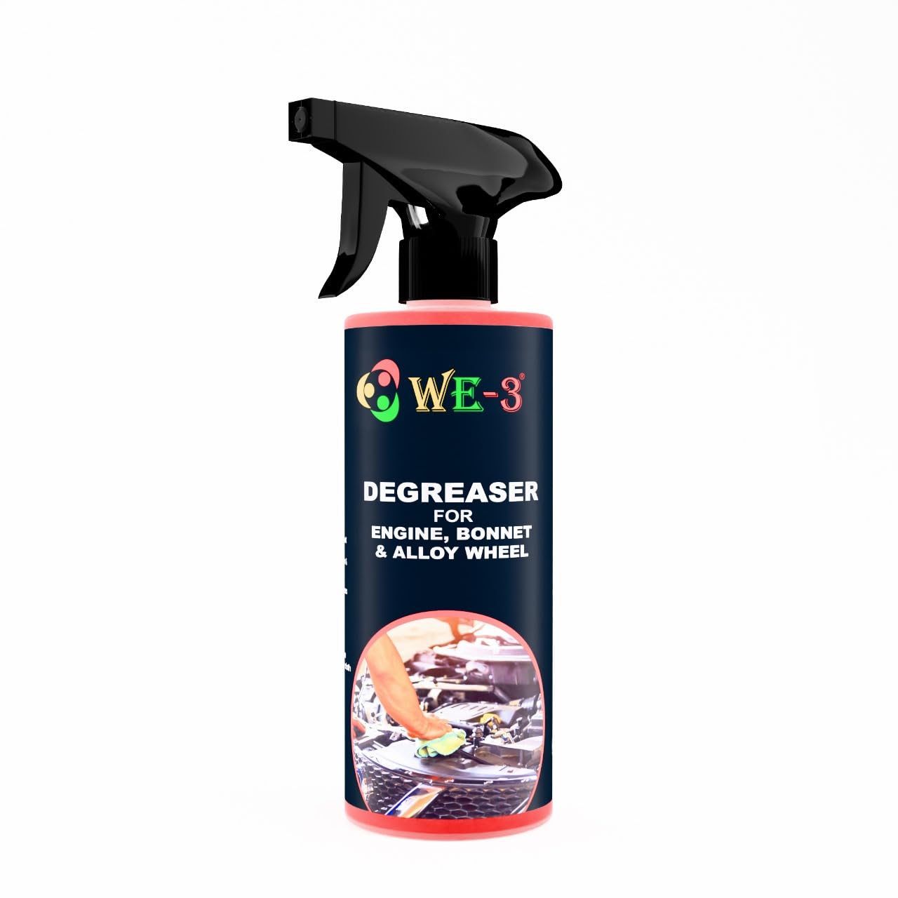 WE-3 Engine Degreaser For Car |All-Purpose Cleaner & Degreaser Concentrate Engine Cleaner 500 Ml| Heavy Dirt & Grease Remover for Car Engines & Wheels|Non-Greasy Solvent-Free Lemon Verbena Scent-image-29
