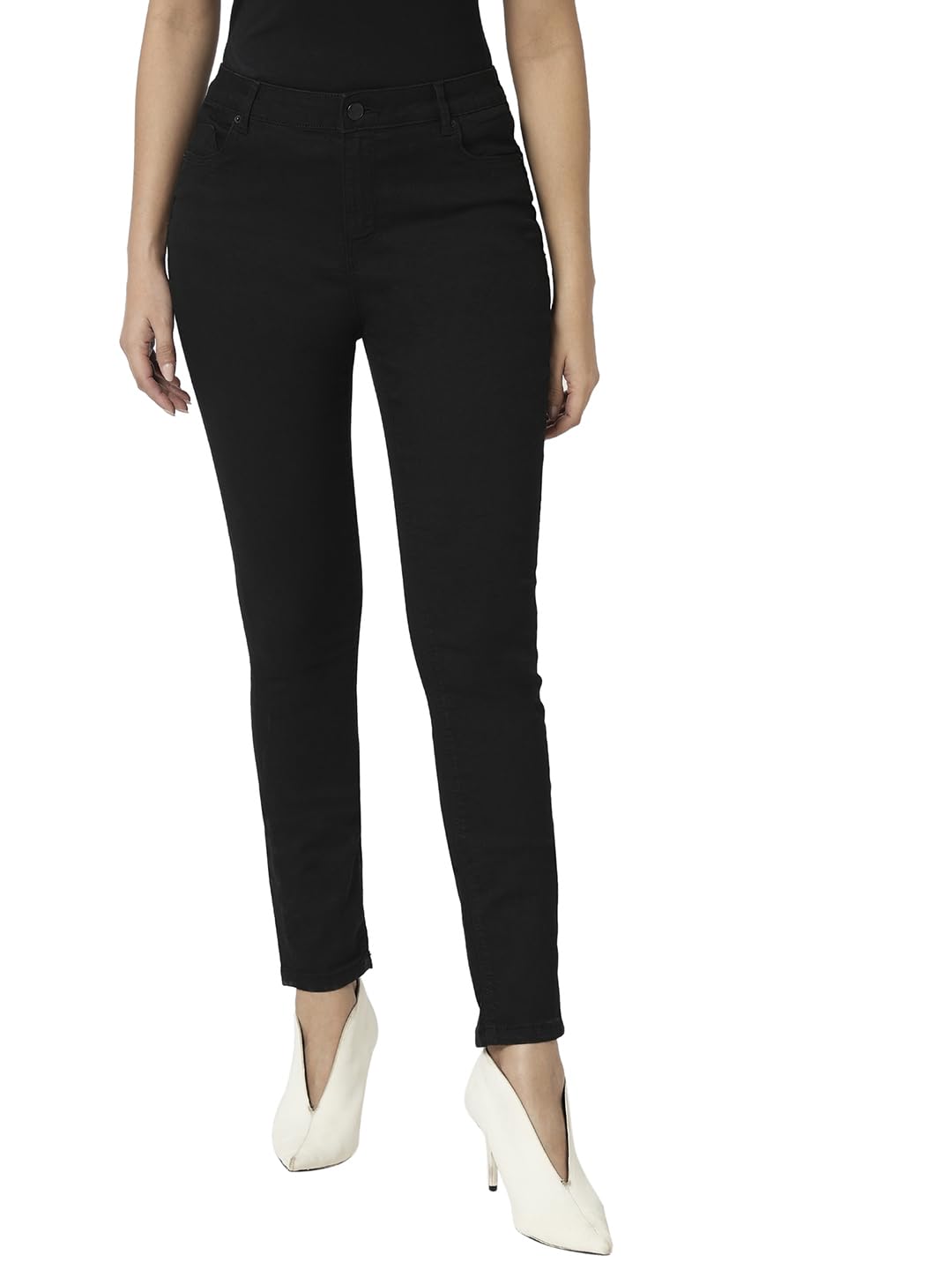 VERO MODA Women Skinny Fit High-Rise Clean Look Stretchable Jeans VERO MODA Women Skinny Fit High-Rise Clean Look Stretchable Jeans