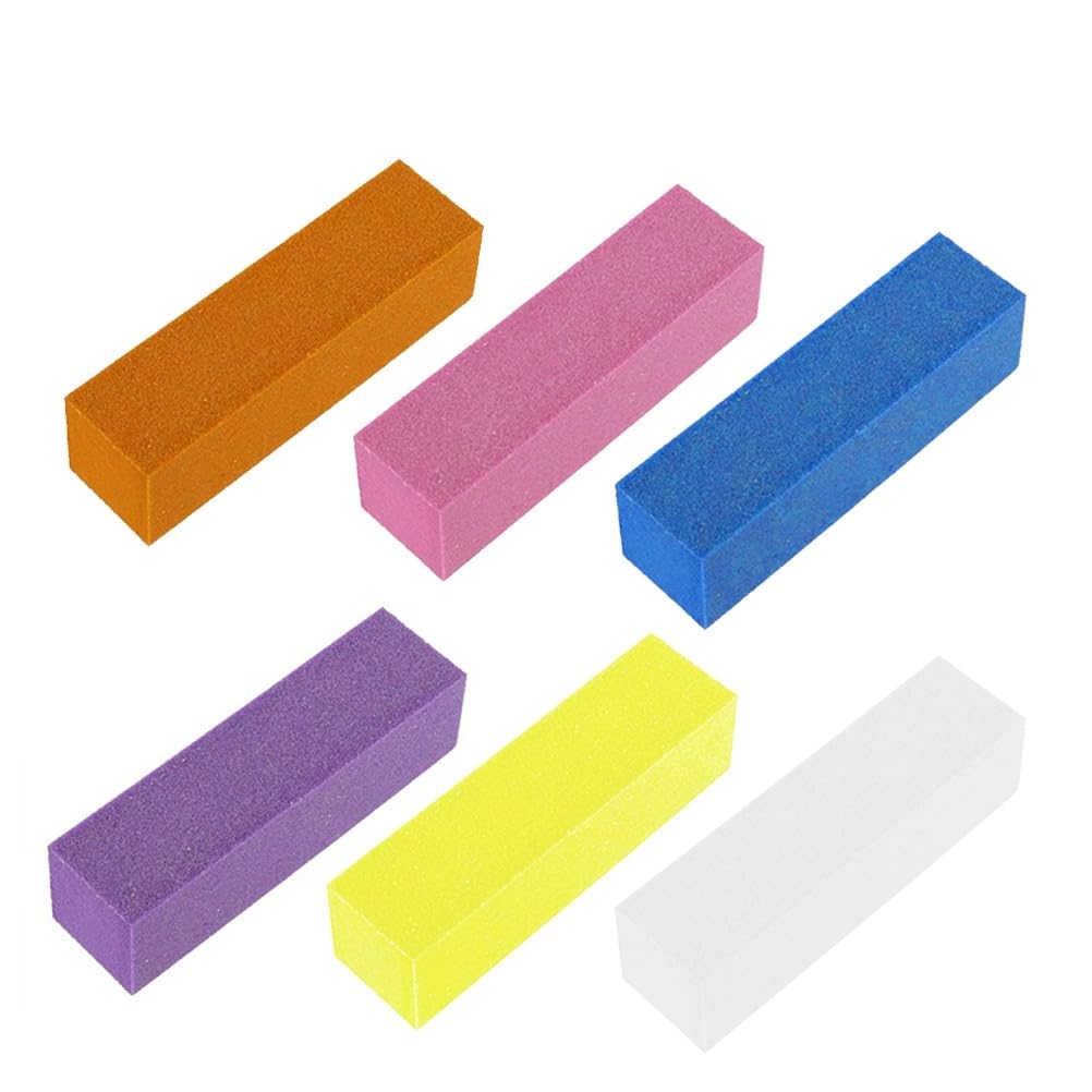 FOMIYES 10Pcs Nail File Buffer Foot Buffer Block fingernail Block fingernail Buffer Nail Sanding Block Nail Files Nail Sanding File Nail polishing Block Nail File Art kit Sponge Brush