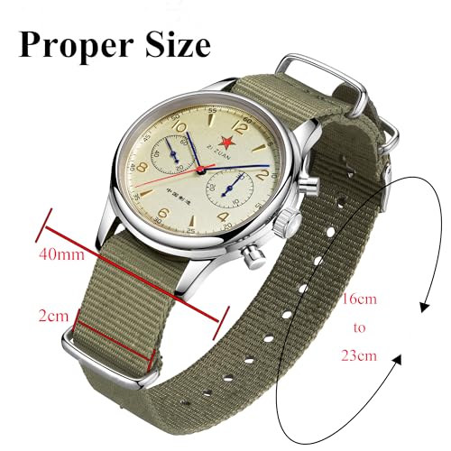 Image of HEMUDU Seagull 1963 ST19 Movement 40mm 38mm Mechanical Chronograph Sapphire Movement Swan Neck Men Watch