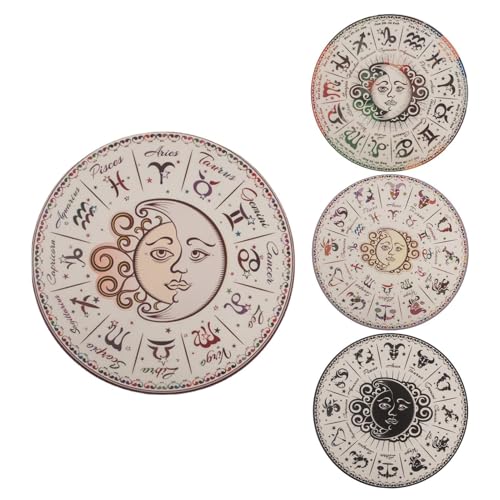 Tablero de anuncios metafísico, tablero de adivinación de madera | Tablero de radiestesia para la lectura del tarot para la adivinación - Tabla de péndulo de estrella con bordes redondeados para