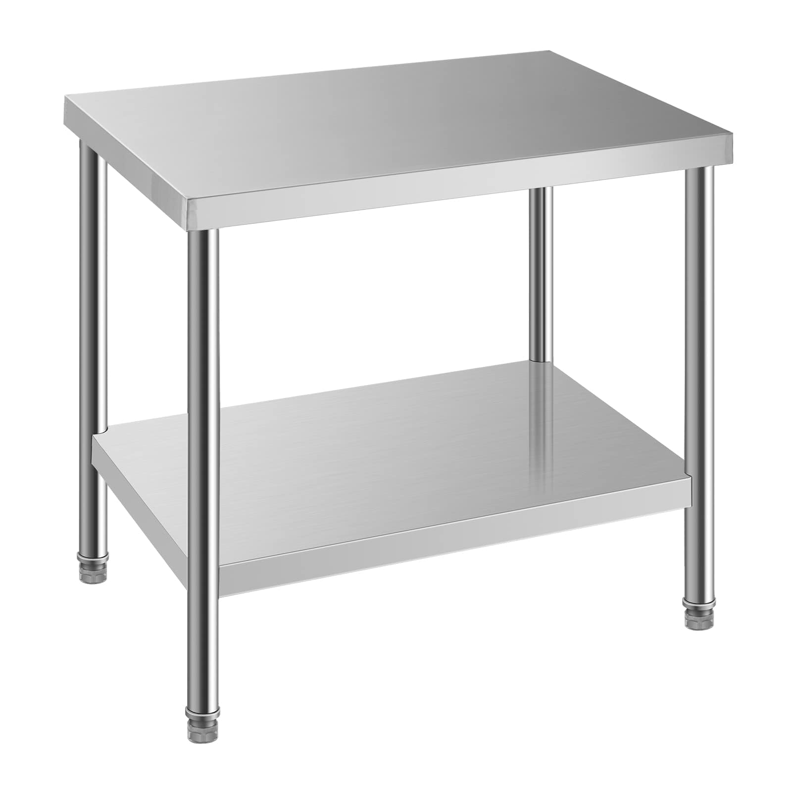 HXCFYP NSF Stainless Steel Table for Prep & Work 36 x 24 Inches,Commercial Heavy Duty Food Prep Worktable with Undershelf for Restaurant, Home and