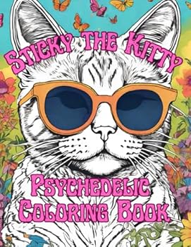 Paperback Sticky the Kitty - Psychedelic Coloring Book