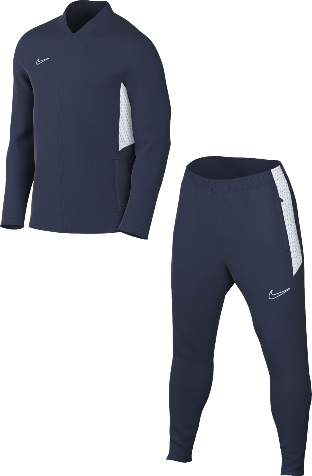 Nike Academy HJ3773-​410 Dri-​Fit Survêtement de football pour homme, bleu marine/​blanc, taille S