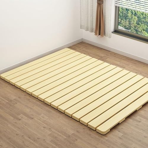 Breathable Moisture-Proof Japanese Futon Mattress Frame, Solid Wood Bed Plate, Waist Support Board for Bedroom & Living Room, 78.7x59.1in
