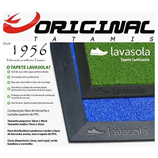 TAPETE SANITIZANTE BORRACHA PEQUENO (50X40CM) (CINZA)