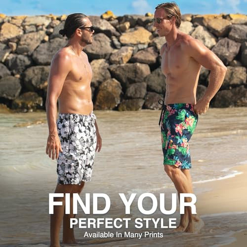 Image of Kanu Surf Men's Big Viper Extended Size Stripe Swim Trunk