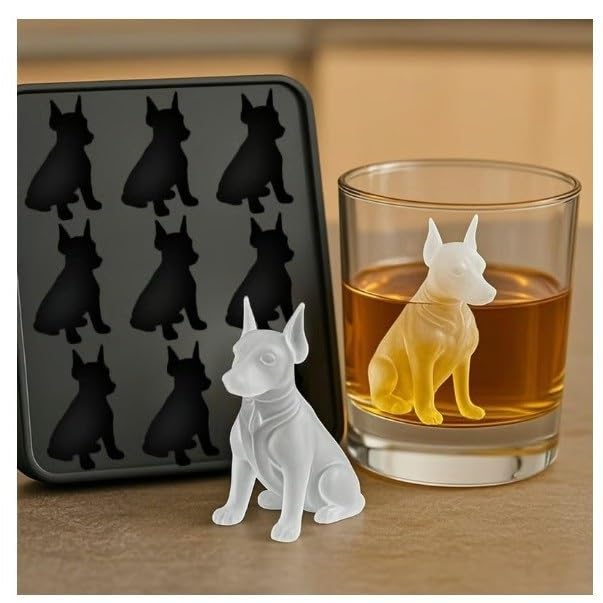 Sohodoo Welpen-EIS am Stiel-Set – Silikon-Eisform for selbstgemachte Hundeleckerlis und Cocktails(B)