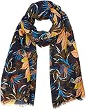  s.Oliver Damen 39.903.91.3821 Schal, Blau (Blue Aop 58a1), One Size (Herstellergröße: 1)