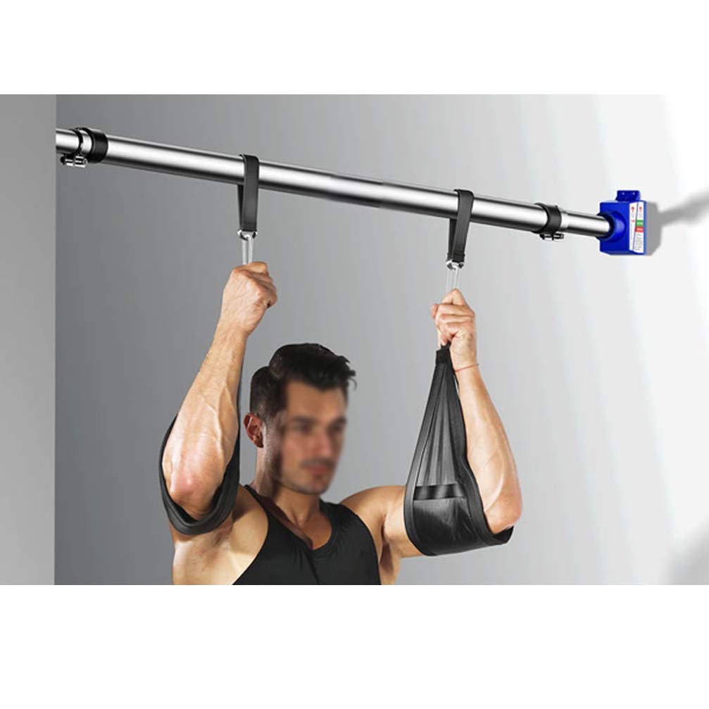 Barra Horizontal para Marco de Puerta, Montaje en Pared, sin Tornillos, Barra de dominadas para Gimnasio en casa, Entrenador de Brazos, Ajustable de 92 a 125 cm, soporta hasta 150 kg.