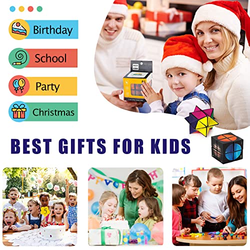 Toys For 7 8 9 10 Year Old Boy Gifts Ideas, Educational Fidget Toys 3D Puzzle Magic Cube Autism Sensory Toys For Kids Age 8-12 Infinity Cubes Cool Birthday Gift For Teen Boys Girl Age 8-10 Years Old #TOP6
