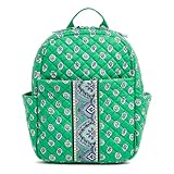 Cotton Small Backpack, Garden Green Leaf, One Size