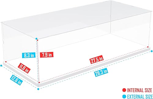 Vista 204 de Choowin Vitrina de acrílico para Lego Infinity Gauntlet 76191 para Lego Gauntlet 76223 para Lego Display Estuches de acrílico transparente grueso