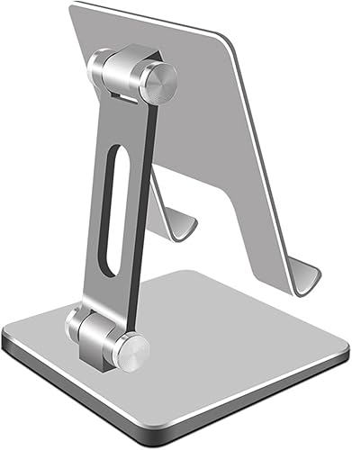 Miniatura 7 de Soporte ajustable para tableta, soporte para tableta de aleación de aluminio, plegable, antideslizante, soporte de escritorio, portátil, fuerte