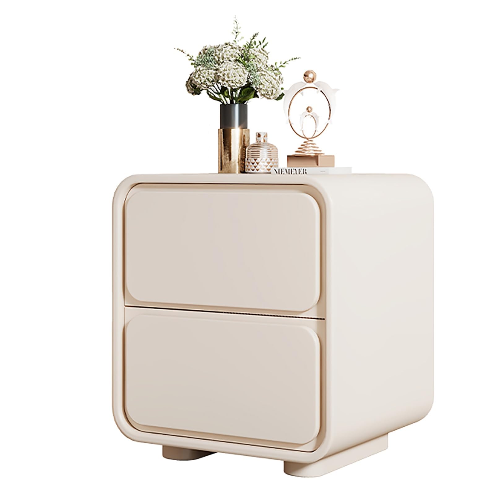 Table d'appoint blanche de 30 cm pour petits espaces étroits