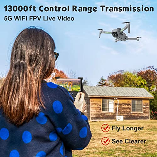 Xil 3-Axis Gimbal Gps Drone With 4K Eis Camera For Adults , 13000Ft Video Transmission,193Max2 Fpv Quadcopter With 66 Mins Long Flight Time, Obstacle Avoidance, Auto Return Home,Brushless Motor #TOP1