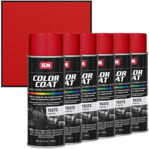 SEM 15373, Flame Red, Color Coat Vinyl Paint