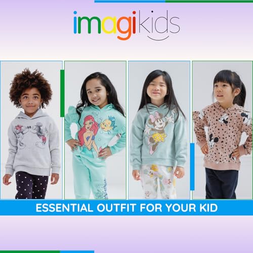 Image of Disney Girls' Fleece Hoodie and Jogger Set for Baby & Kids