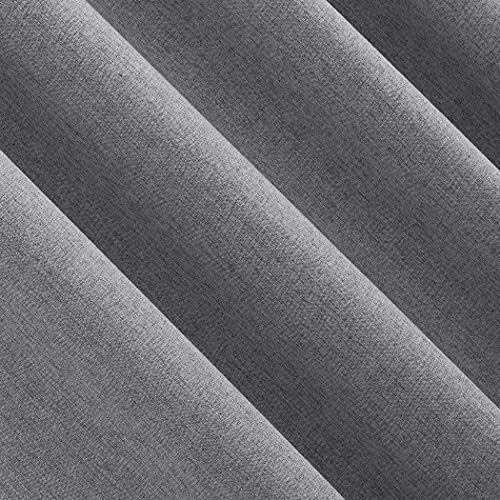 Sun Zero Jules Brushed Tonal Textured Total Blackout Rod Pocket Curtain Panel, 40" X 63", Sterling #TOP3