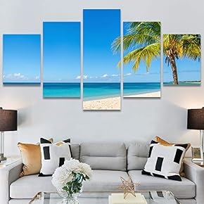 SIGNWIN 5 Panel Canvas Wall Art Modern Art...