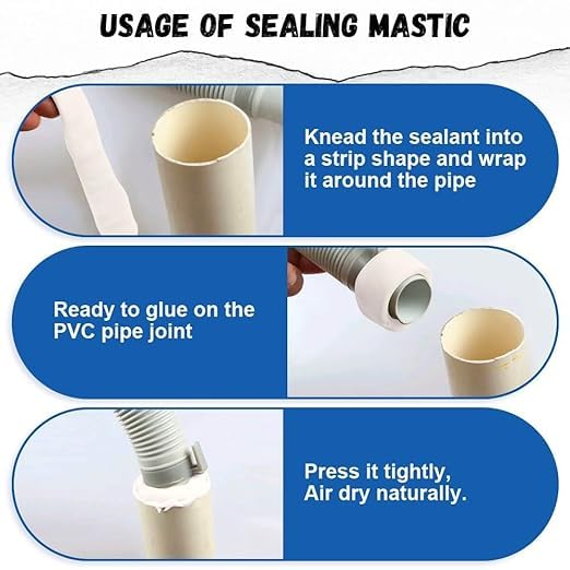 SWIMERO,Household Waterproof Sealant Mastic, Household Wall Hole Repair Mending Mud Sealant Sealing Repair, Fill Holes, Cracks, Gaps and Voids Around Windows, Doors, Pipes, Outlets, Vents. (1) 1