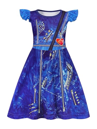 AmzBarley Princess Nightgown Princes Pajamas for Girls Nightgowns Toddler Kids Sleepwear Flutter Sleeve Sleep Gown Dress