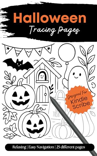 Halloween Tracing Pages (Kindle Scribe Only)