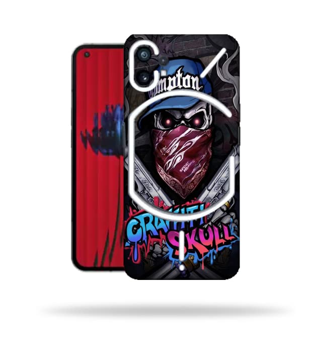 OggyBaba Graffity's Kull Skin Back Protector Film Ultra Thin Scratch Resistant Vinyl (Not Case and Cover) for Nothing Phone 1