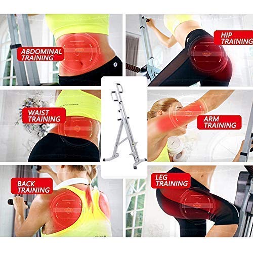 Image of Vertical Climbing Exercise Machine Climber Fitness Equipment for Home Gym-Non-Stick Grips-Adjustable Height&LCD Display-