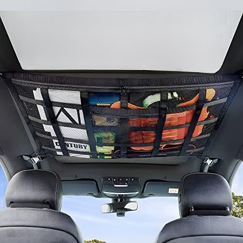 Rete Portaoggetti Da Soffitto Per Auto JEJA 90x65 Cm - Universale Per SUV, Furgoni E Bagagliaio - Foto 4