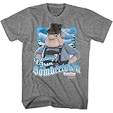 American Classics Santa Claus is Comin' to Town Greetings from Sombertown Adult Short Sleeve T-Shirts Gray