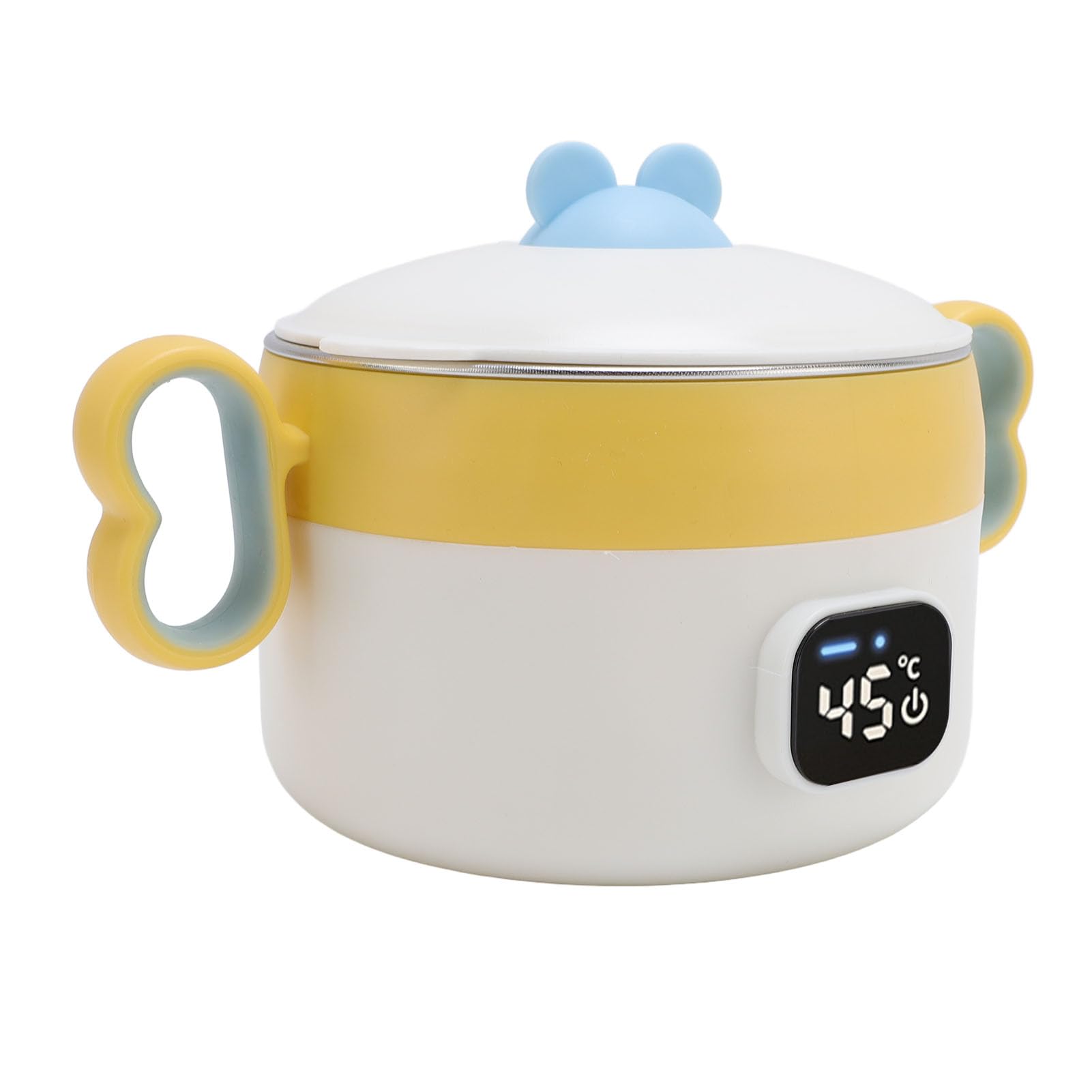 Luqeeg Contenitore Termico per Pranzo da Ufficio e Casa, 450ml, per | Termostato intelligente, ricaricabile tramite USB, acciaio inossidabile 316, batteria da 6000 mAh, ciotola scaldavivande