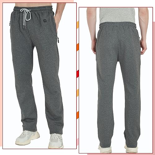 FERNIDA Heated Pants for Men Women, Thick Electric 5V USB 8 Zones Heating Trousers Winter Outdoor Warm (Battery Not Included)2
