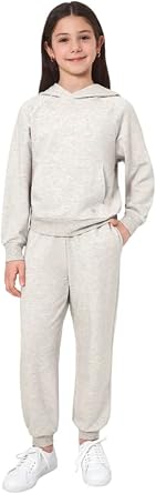 Mondetta Youth Kids 2 Piece Fleece Outfit Set, Hoodie and Jogger