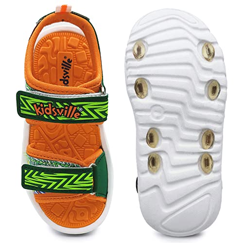 Image of Kidsville Kids Boys Printed Multicolor Sandals